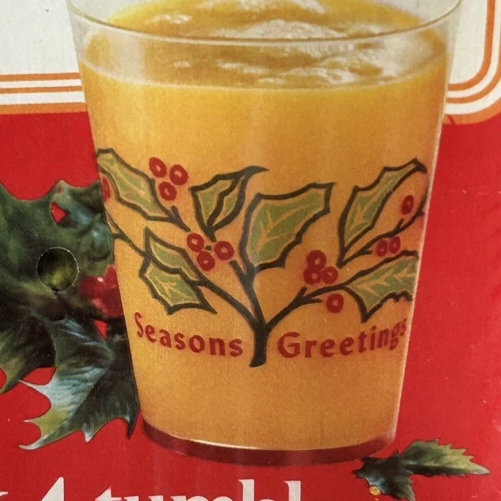 Unopened NOS Vtg 1976 Jetware 14 Holiday Tumblers Crystal Plastic 10 oz Mobile